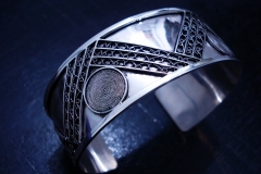 /Mac-G/ Sterling Silver Filigree Bracelet / Dimension 5.0 x 6.0 x 5.0 cm