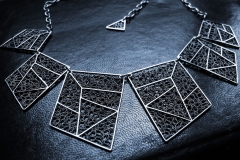 /MDCCLXXVI/ Sterling Silver Filigree Necklaces / Dimension 4.5 x 3.5 x 45.0 cm