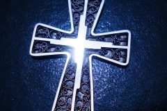 /I-Cross/ Sterling Silver Filigree Pendant / Dimension 4.5 x 3.5 x 1.0 cm