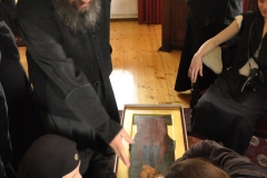 Bartholomew I Ecumenical Patriarch of Constantinople "Sv.Naum Ohridski" Courtesy of Monastery "St. John the Baptist - Bigorski"for the Museum "Aja Sofija"