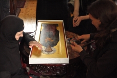 Bartholomew I Ecumenical Patriarch of Constantinople "Sv.Naum Ohridski" Courtesy of Monastery "St. John the Baptist - Bigorski"for the Museum "Aja Sofija"
