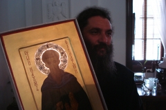 Bartholomew I Ecumenical Patriarch of Constantinople "Sv.Naum Ohridski" Courtesy of Monastery "St. John the Baptist - Bigorski"for the Museum "Aja Sofija"