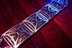 /Application 1/ Sterling Silver Filigree Bracelet / Dimension 25.0 x 2.5 cm