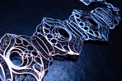 /Gor-Do/ Sterling Silver Filigree Bracelet / Dimension 4.0 x 21.0 cm