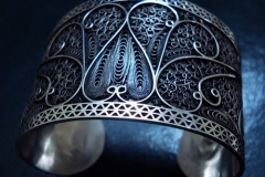 Sterling Silver Filigree Bracelets / Dimension 4.0 x 6.0 x 5.0 cm / BR 00023
