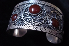 Sterling Silver Filigree Bracelets / Dimension 5.0 x 5.0 x 4.0 cm / BR 00009