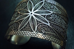 Sterling Silver Filigree Bracelets / Dimension 5.0 x 6.0 x 5.0 cm / BR 00021