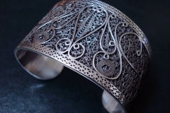 Sterling Silver Filigree Bracelets / Dimension 5.0 x 5.0 x 4.0 cm / BR 00008