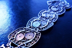 /Iv-X/ Sterling Silver Filigree Bracelet / Dimension 2.5 x 21.0 cm