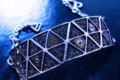 /B-Blok-3/ Sterling Silver Filigree Bracelets / Dimension 8.0 x 2.0 x 20.0 cm