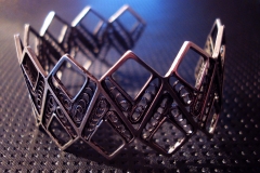 /B-Blok-2/ Sterling Silver Filigree Bracelets / Dimension 2.0 x 4.0 x 5.0 cm