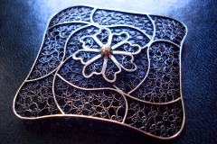 /Bro-Bro/ Sterling Silver Filigree Brooches / Dimension 5.0 x 5.0 cm