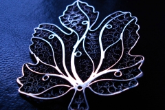 /Е-Sheet/ Sterling Silver Filigree Brooches / Dimension 7.0 x 9.0 cm