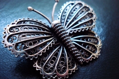 /Small Butterfly/ Sterling Silver Filigree Brooches / Dimension 4.3 x 3.0 cm
