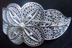 /Class-Flower/ Wedding Sterling Silver Filigree Brooches / Dimension 10.0 x 4.0 cm