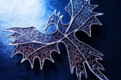 /E-S-Phoenix/ Sterling Silver Filigree Brooches / Dimension 6.8 x 6.8 cm