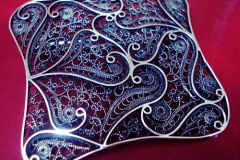 Sterling Silver Filigree Brooches / Dimension 5.0 x 5.0 cm / BRO 00024