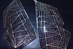 Sterling Silver Filigree Earrings / EA 000374 Dimension 1.8 x 10.0 x 6.0 cm Belgrade Fashion Week 2011