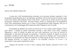 PROJECT: \"BUTTERFLIES OF THE WORLD\" Museo Civico della Filigrana \"Pietro Carlo Bosio\". - Campo Ligure. Liguria- Italy.