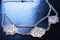 Sterling Silver Filigree Necklaces / Dimension 45.0 x 5.0 cm / NE 00050