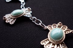 /Am-Ele/ Sterling Silver Filigree Necklaces / Dimension 3.3 x 2.0 x 45.0 cm