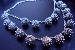 /Gali-Recon/ Sterling Silver Filigree Necklaces / Dimension 55.0 x 45.0 x 3.0 cm