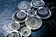 /Large P - Grapes/ High Quality Handmade Sterling Silver Filigree Pendant Dimension 6.0 x 3.1 cm / Tiffany chain 46 cm