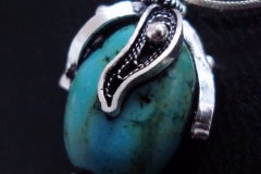 Sterling Silver Filigree Pendant / BRO 00012