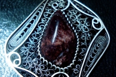 Sterling Silver Filigree Pendant / Dimension 5.1 x 3.1 cm / NE 00041