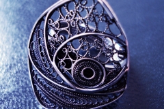 /A&F/ Sterling Silver Filigree Rings / Dimension 2.9 x 2.7 cm